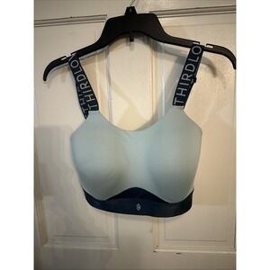 Third Love Kinetic Sports Bra 32G Blue Wireless Built In Cups Multiway Straps